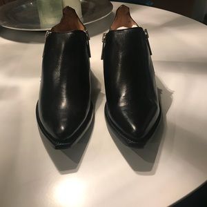 Frye Black Leather Booties